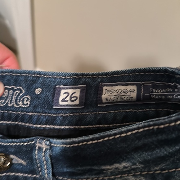 Miss Me Dark Blue Boot Cut Jeans Size 26 - Picture 6 of 6